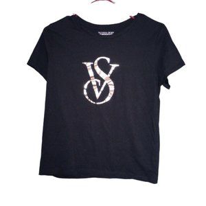 Victoria Secret Black Shirt Top Regular Fit Size Small